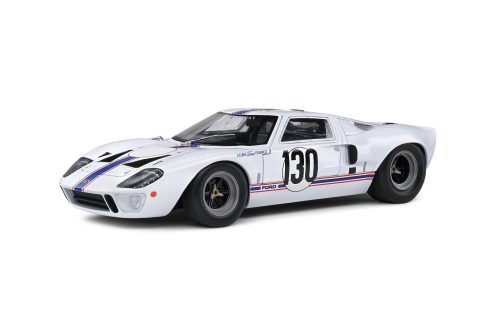 Solido - 1:18 FORD GT40 MK1 WHITE #130 H.GREDER / J.M.GIORGI TARGA FLORIO 1967 - Solido