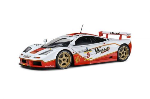 Solido - 1:18 MCLAREN F1 GTR SHORT TAIL WHITE #8 PRICE/BASCHER BPR GT 1995 - SOLIDO