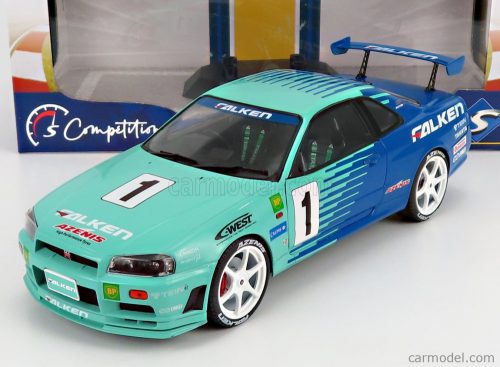 Solido - Nissan Skyline (R34) Gt-R Falken Drift Livery 1999 Blue