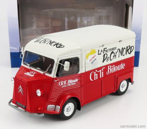 Solido - Citroen Type Hy Friterie Ch Ti Biloute 1969 Red White