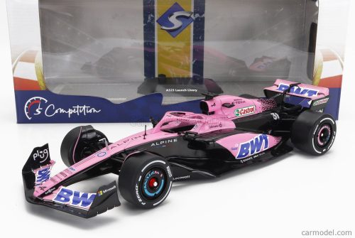 Solido - Renault F1  A523 Team Bwt Alpine Press N 10 - N 31 2023 Pink Blue