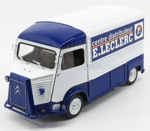 Solido - CITROEN TYPE-HY VAN CENTRE DISTRIBUTEUR E-LECLERC 1969 WHITE BLUE