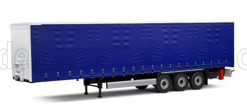 Solido - ACCESSORIES TRAILER FOR TRUCK - RIMORCHIO BLUE WHITE