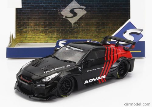 Solido - Nissan Gt-R (R35) Lb Works Coupe Advan 2016 Black Red