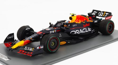 Spark - RED BULL F1  RB18 TEAM ORACLE RED BULL RACING N 11 WINNER SINGAPORE GP 2022 SERGIO PEREZ MATT BLUE YELLOW RED