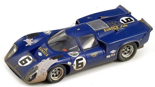 Spark - LOLA T70 MK3B GT 5.0L V8 TEAM SUNOCO N 6 WINNER 24h DAYTONA 1969 MARK DONOHUE - CHUCK PARSONS - RONNIE BUCKNUM BLUE