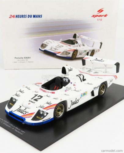 Spark-Model - Porsche 936/81 Team Porsche System N 12 24H Le Mans 1981 J.Mass - V.Schuppan - H.Haywood White