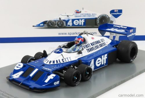 Spark-Model - Tyrrell F1 P34 Elf N 4 2Nd Canada Gp 1977 P.Depailler Blue White