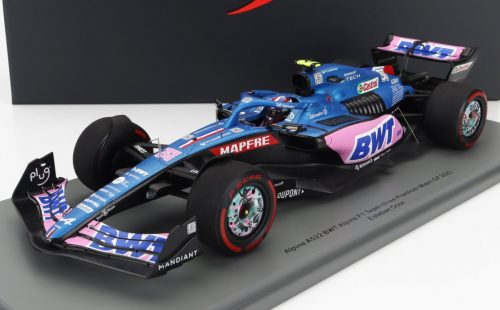 Spark - ALPINE F1 A522 TEAM ALPINE BWT N 31 MIAMI GP 2022 ESTEBAN OCON - CON VETRINA - WITH SHOWCASE - SPECIAL BOX BLUE PINK