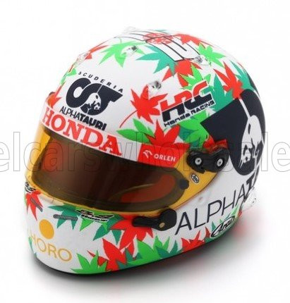 Spark - ARAI HELMET F1  CASCO HELMET ALPHA TAURI AT04 TEAM ALPHA TAURI N 22 MONZA ITALY GP 2023 YUKI TSUNODA WHITE GREEN RED