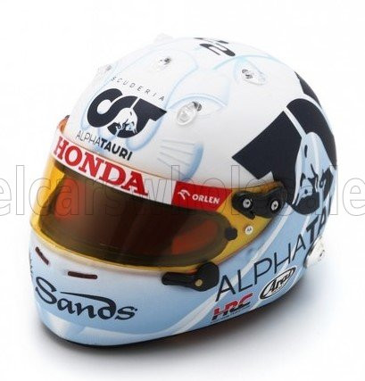 Spark - ARAI HELMET F1  CASCO HELMET AT04 TEAM ALPHA TAURI N 22 SINGAPORE GP 2023 YUKI TSUNODA WHITE LIGHT BLUE