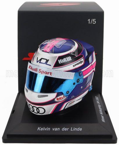 Spark - BELL HELMET CASCO HELMET AUDI R8 LMS GT3 TEAM PHOENIX N 5 WINNER 24h NURBURGRING 2022 KELVIN VAN DER LINDE BLUE RED WHITE