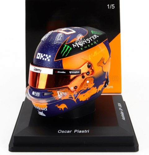 Spark - BELL HELMET CASCO HELMET F1 OSCAR PIASTRI TEAM MCLAREN N 81 AUSTRALIAN GP 2024 ORANGE BLUE