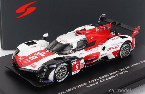 Spark-Model - Toyota Gr010 3.5L V6 Twin Turbo Hybrid Team Gazoo Racing N 8 2Nd 24H Le Mans 2021 S.Buemi - N.Nakajima - B.Hartley White Red