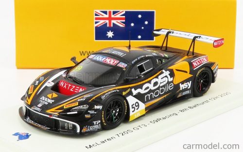 Spark-Model - Mclaren 720S Team 59Racing N 59 12H Bathurst 2020 D.Storey - F.Ross - M.Kodric Black Yellow