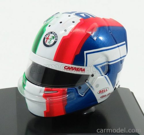 Spark-Model - Bell Helmet F1 Casco Helmet C38 Ferrari Team Alfa Romeo Season 2019 A.Giovinazzi Red White Blue