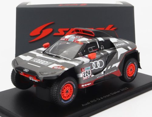 Spark - AUDI Q E-TRON RS TEAM AUDI SPORT N 224 RALLY DAKAR 2022 M.EKSTROM - E.BERGKVIST GREY SILVER BLACK