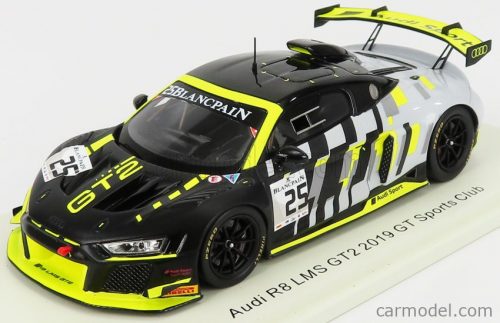 Spark-Model - Audi R8 Lms Gt2 Team Audi Sport N 25 2019 Black Silver