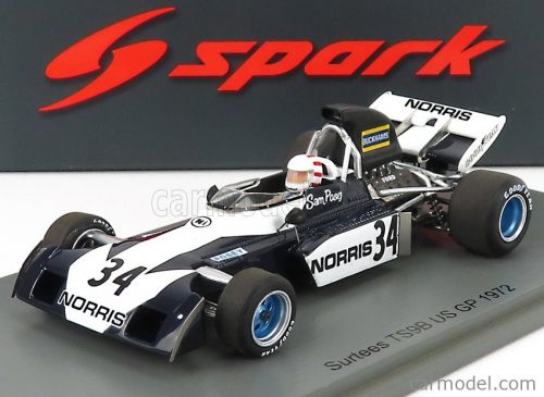 Spark-Model - Surtees F1 Ts9B N 34 Usa Gp 1972 S.Posey Blue White