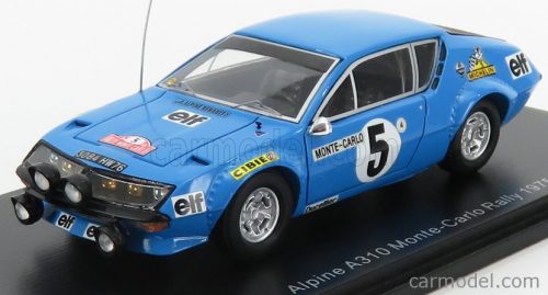 Spark-Model - Renault A310 Alpine N 5 Tally Montecarlo 1975 J.L.Therier - M.Vial Light Blue