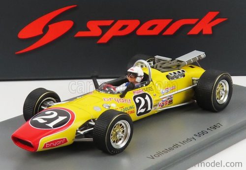 Spark-Model - Vollstedt N 21 Indy 500 1967 C.Yarborough Yellow Red