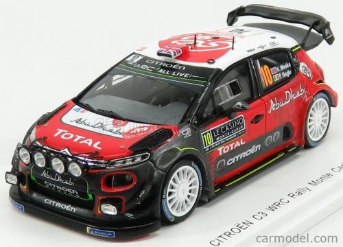 Spark-Model - Citroen C3 Wrc Team Citroen Total Abu Dhabi Wrt N 10 Rally Montecarlo 2018 K.Meeke - P.Nagle Red White