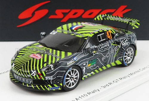 Spark - RENAULT ALPINE A110 RALLY N 47 RALLY MONTECARLO 2022 F.DELECOUR - J.R.GUIGONNET BLACK GREEN