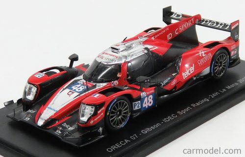 Spark-Model - Oreca 07 Gibson Team Idec Sport Racing N 48 24H Le Mans 2018 P.Lafargue -P.L.Chatin - M.Rojas Red