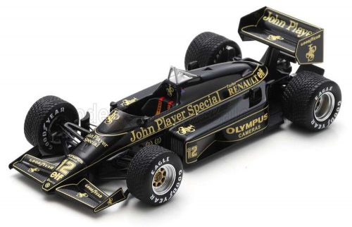 Spark - LOTUS F1  97T N 12 WINNER BELGIUM GP 1985 AYRTON SENNA BLACK GOLD