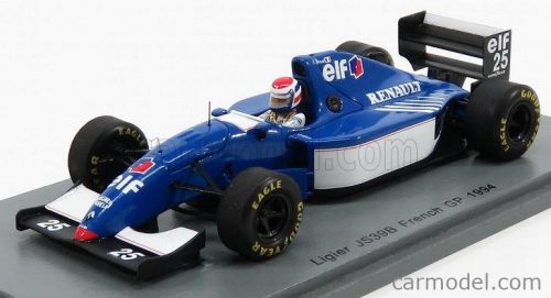 Spark-Model - Ligier F1 Js39B N 25 French Gp 1994 Eric Bernard Blue White