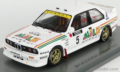 Spark-Model - Bmw 3-Series M3 (E30) N 5 Rally 1000 Lakes 1988 A.Vatanen - B.Berglund White