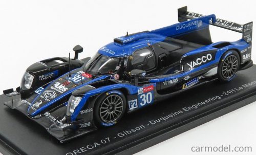 Spark-Model - Oreca 07 Gibson Gk428 4.2L V8 Team Duqueine Engineering N 30 24H Le Mans 2019 R.Dumas - P.Ragues - N.Jamin Blue Black