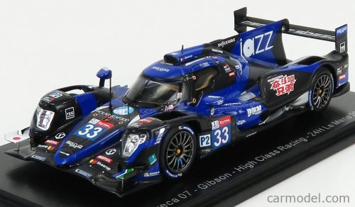 Spark-Model - Oreca 07 Gibson Team High Class Racing N 33 24H Le Mans 2020 A.Fjordbach - M.Patterson - K.Yamashita Blue