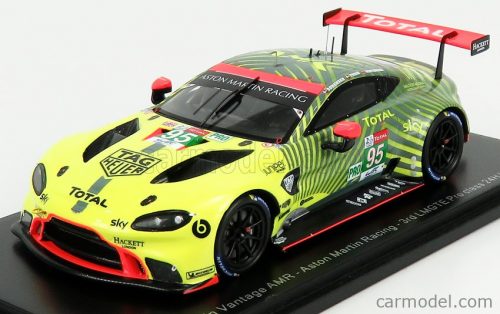 Spark-Model - Aston Martin Vantage Amr 4.5L Turbo V8 Team Aston Martin Racing N 95 24H Le Mans 2020 M.Sorensen - N. Thiim - R.Westbrook Yellow