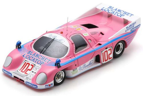 Spark - RONDEAU M379C 3.0L V8 TEAM BLANCHET LACATOP N 102 24h LE MANS 1986 LUCIEN ROSSIAUD - BRUNO SOTTY - NOEL DEL BELLO PINK WHITE