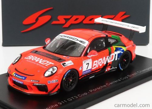 Spark-Model - Porsche 911 991 Gt3 Cup N 7 Porsche Carrera Cup 2020 M.Paludo Orange Black