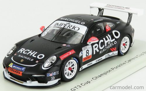 Spark-Model - Porsche 911 991 Gt3 Cup N 8 Champion Porsche Carrera Cup Brazil 2018 W.Neugebauer Black