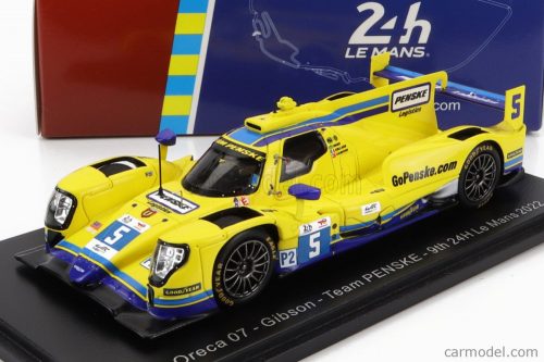 Spark-Model - Oreca Gibson 07 Gk428 4.2L V8 Team Penske N 5 24H Le Mans 2022 D.Cameron - E.Collard - F.Nasr Yellow