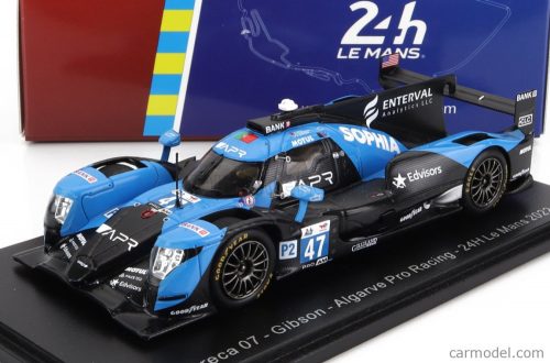 Spark-Model - Oreca Gibson 07 Gk428 4.2L V8 Team Algarve Pro Racing N 47 24H Le Mans 2022 S.Floersch - J.Falb - J.Aitken Black Light Blue