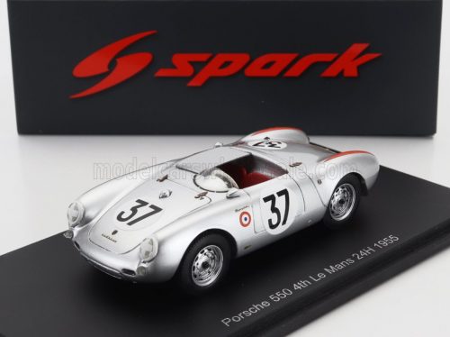 Spark - PORSCHE 550 RS SPIDER 1498cc S4 TEAM PORSCHE KG N 37 24h LE MANS 1955 HELMUT POLENSKY - RICHARD VON FRANKENBERG SILVER