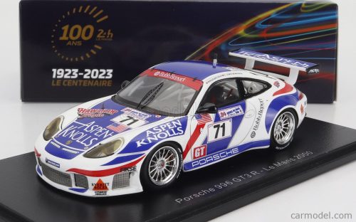 Spark-Model - Porsche 911 996 Gt3 R 3.6L Team Colucci Racing N 71 24H Le Mans 2000 C.Wagner - S.Lewis - B.Mazzuoccola White 2 Tone Blue