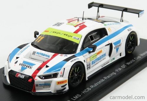 Spark-Model - Audi R8 Lms Team Hcb Rutroni Racing N 11 Fia World Gt Cup Macau 2017 L.Di Grassi White