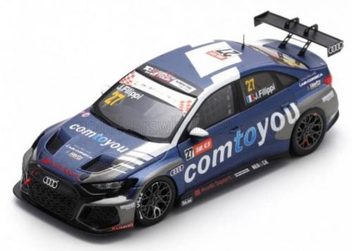 Spark - AUDI A3 RS3 LMS N 27 TCR WORL TOUR MACAU RACE 2 2023 JOHN FILIPPI BLUE WHITE