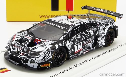 Spark-Model - Lamborghini Huracan Gt3 Evo Team Barwell Motorsport N 77 24H Spa 2022 A.Al Harthy - S.De Haan - A.Macdowall - S.Mitchell Black White