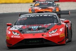 Spark - LAMBORGHINI HURACAN GT3 EVO 2 TEAM CROWDSTRIKE RACING 24h SPA 2023 G.WATZINGER - K.LI - J.F.BRUNOT - B.LEITCH ORANGE BLACK