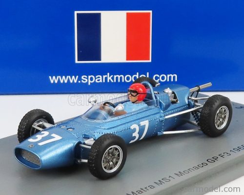 Spark-Model - Matra Simca F3 Ms1 37 Monaco Gp 1965 J.P.Jaussaud Very Light Blue