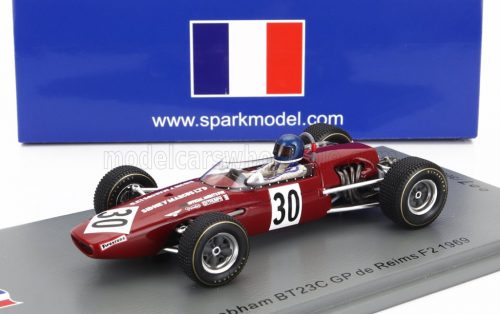 Spark - BRABHAM F2  BT23C N 30 REIMS GP 1969 JACKY ICKX RED