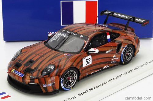 Spark-Model - Porsche 911 991 Gt3 Cup N 53 Porsche Carrera Cup France Paul Ricard 2021 Arthur Mathieu Brown