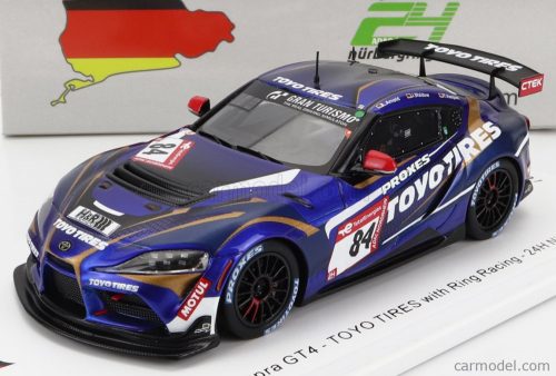 Spark-Model - Toyota Supra Gr Team Toyo Tires N 84 24H Nurburgring 2022 L.D.Arnold - J.Waldow - T.Vazques Garcia Blue Met Black