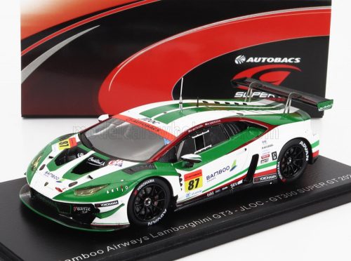 Spark - LAMBORGHINI AVENTADOR GT3 TEAM JLOC N 87 GT300 SUPER GT 2022 K.MTSUURA - N.SAKAGUCHI WHITE GREEN